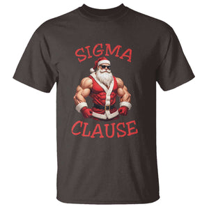 Funny Xmas Sigma Claus T Shirt TS09 Dark Chocolate Print Your Wear