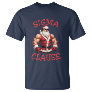 Funny Xmas Sigma Claus T Shirt TS09 Navy Print Your Wear