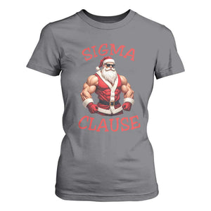 Funny Xmas Sigma Claus T Shirt For Women TS09 Charcoal Print Your Wear