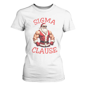 Funny Xmas Sigma Claus T Shirt For Women TS09 White Print Your Wear