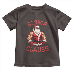 Funny Xmas Sigma Claus Toddler T Shirt TS09 Dark Chocolate Print Your Wear