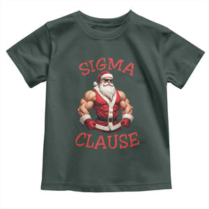 Funny Xmas Sigma Claus Toddler T Shirt TS09 Dark Forest Green Print Your Wear