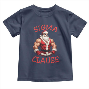 Funny Xmas Sigma Claus Toddler T Shirt TS09 Navy Print Your Wear