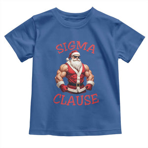 Funny Xmas Sigma Claus Toddler T Shirt TS09 Royal Blue Print Your Wear