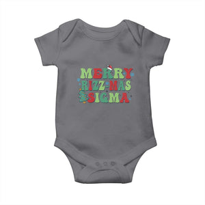 Merry Rizz Mas Sigmas Baby Onesie TS09 Charcoal Print Your Wear