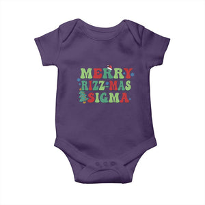 Merry Rizz Mas Sigmas Baby Onesie TS09 Purple Print Your Wear