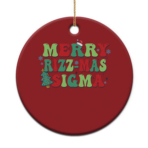 Merry Rizz Mas Sigmas Christmas Ornament TS09 Print Your Wear