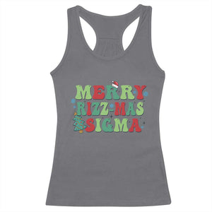 Merry Rizz Mas Sigmas Racerback Tank Top TS09 Charcoal Print Your Wear