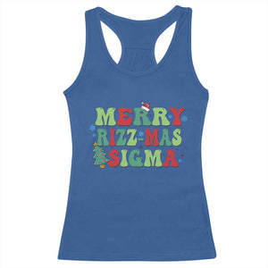 Merry Rizz Mas Sigmas Racerback Tank Top TS09 Royal Blue Print Your Wear