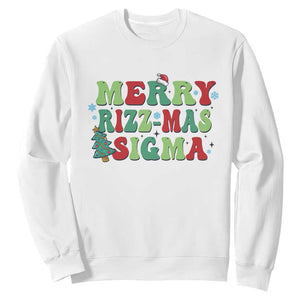 Merry Rizz Mas Sigmas Sweatshirt TS09 White Print Your Wear