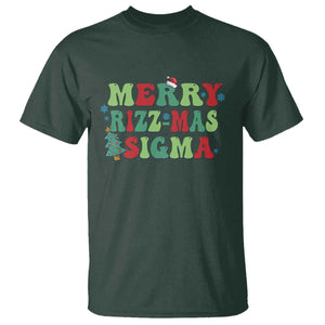 Merry Rizz Mas Sigmas T Shirt TS09 Dark Forest Green Print Your Wear