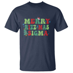 Merry Rizz Mas Sigmas T Shirt TS09 Navy Print Your Wear