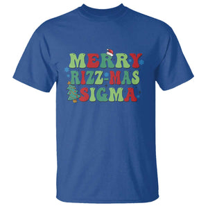 Merry Rizz Mas Sigmas T Shirt TS09 Royal Blue Print Your Wear