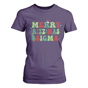 Merry Rizz Mas Sigmas T Shirt For Women TS09 Purple Print Your Wear