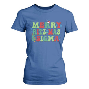 Merry Rizz Mas Sigmas T Shirt For Women TS09 Royal Blue Print Your Wear