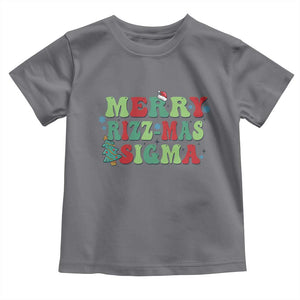 Merry Rizz Mas Sigmas Toddler T Shirt TS09 Charcoal Print Your Wear