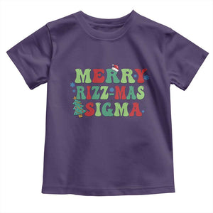 Merry Rizz Mas Sigmas Toddler T Shirt TS09 Purple Print Your Wear