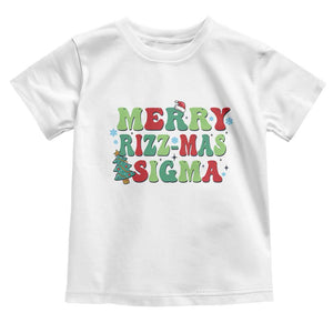 Merry Rizz Mas Sigmas Toddler T Shirt TS09 White Print Your Wear