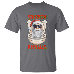 Funny Skibidi Rizzmas Santa Toilet Meme T Shirt TS09 Charcoal Print Your Wear