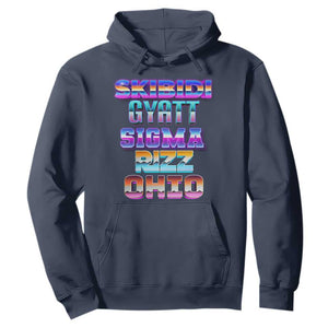 Skibidi Gyatt Sigma Rizz Ohio Hoodie TS09 Navy Print Your Wear