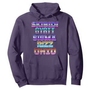 Skibidi Gyatt Sigma Rizz Ohio Hoodie TS09 Purple Print Your Wear