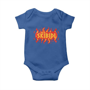 Funny Skibidi Baby Onesie TS09 Royal Blue Print Your Wear