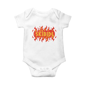 Funny Skibidi Baby Onesie TS09 White Print Your Wear