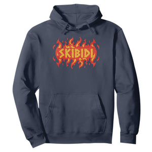 Funny Skibidi Hoodie TS09 Navy Print Your Wear