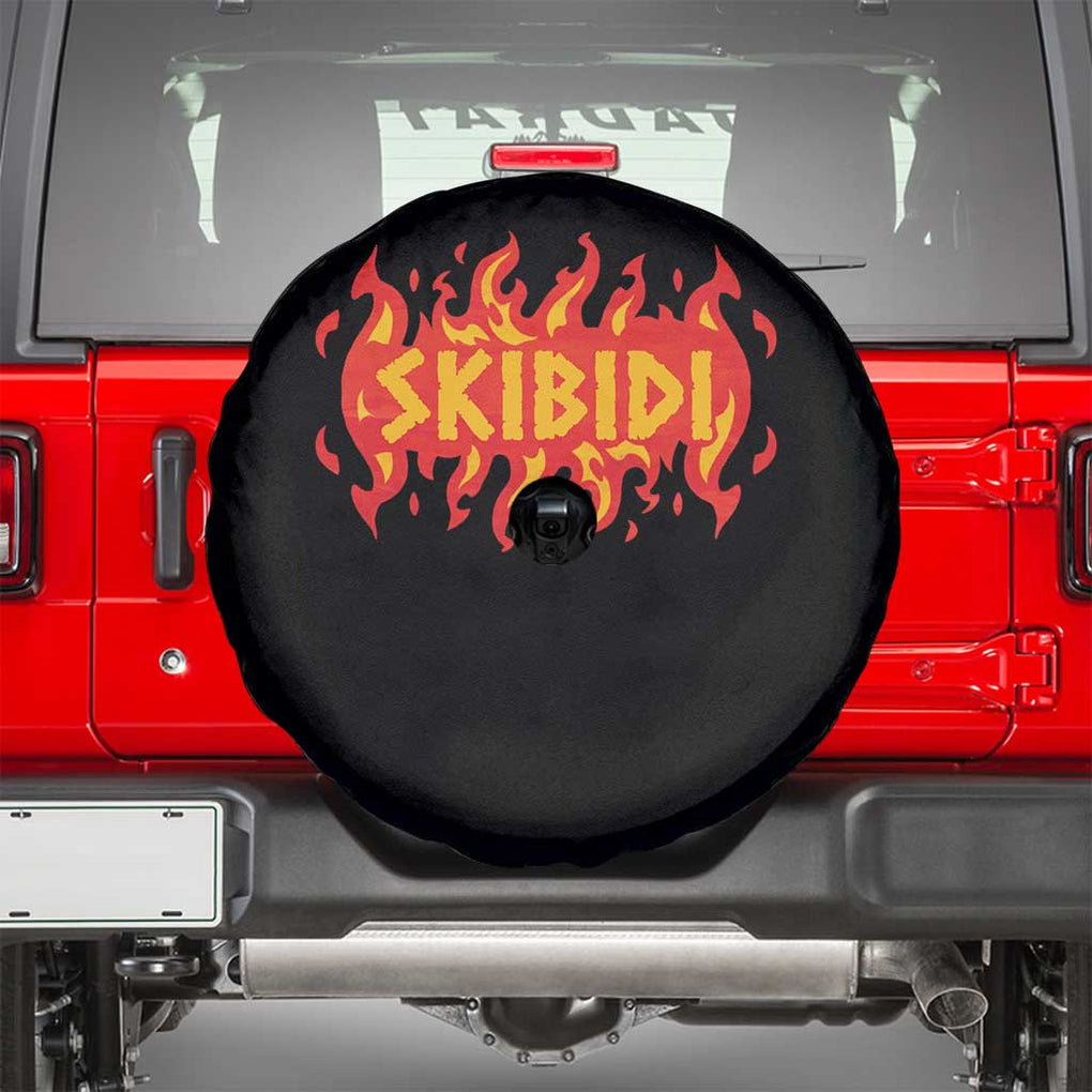 Funny Skibidi Spare Tire Cover TS09 Black Print Your Wear