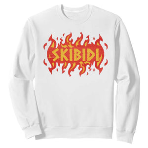 Funny Skibidi Sweatshirt TS09 White Print Your Wear