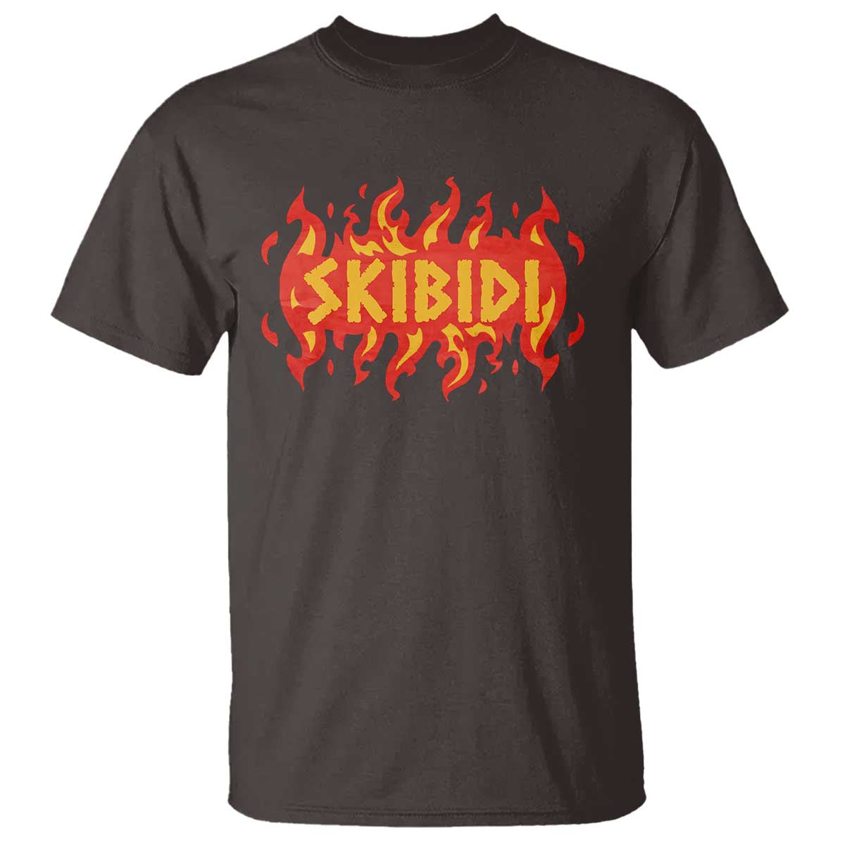 Funny Skibidi T Shirt TS09 Dark Chocolate Print Your Wear