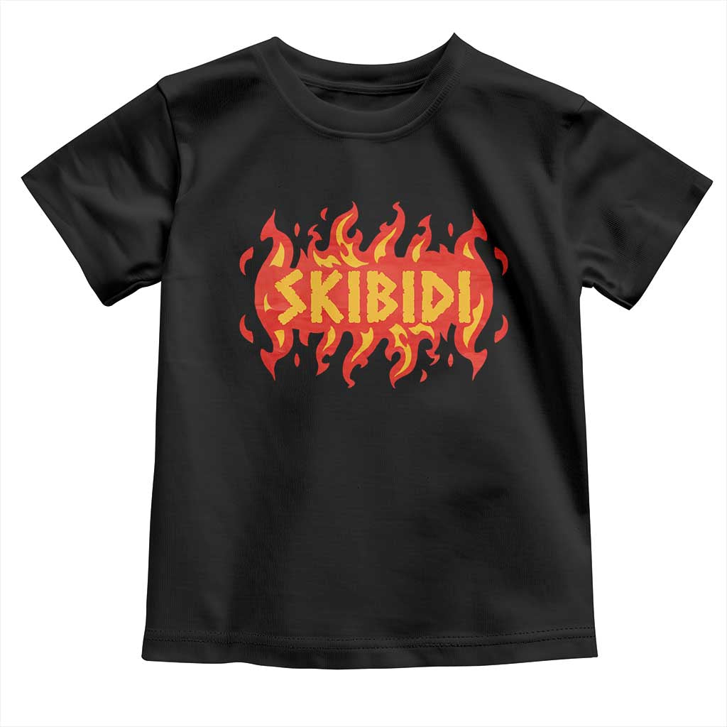 Funny Skibidi Toddler T Shirt TS09 Black Print Your Wear