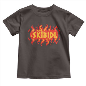 Funny Skibidi Toddler T Shirt TS09 Dark Chocolate Print Your Wear