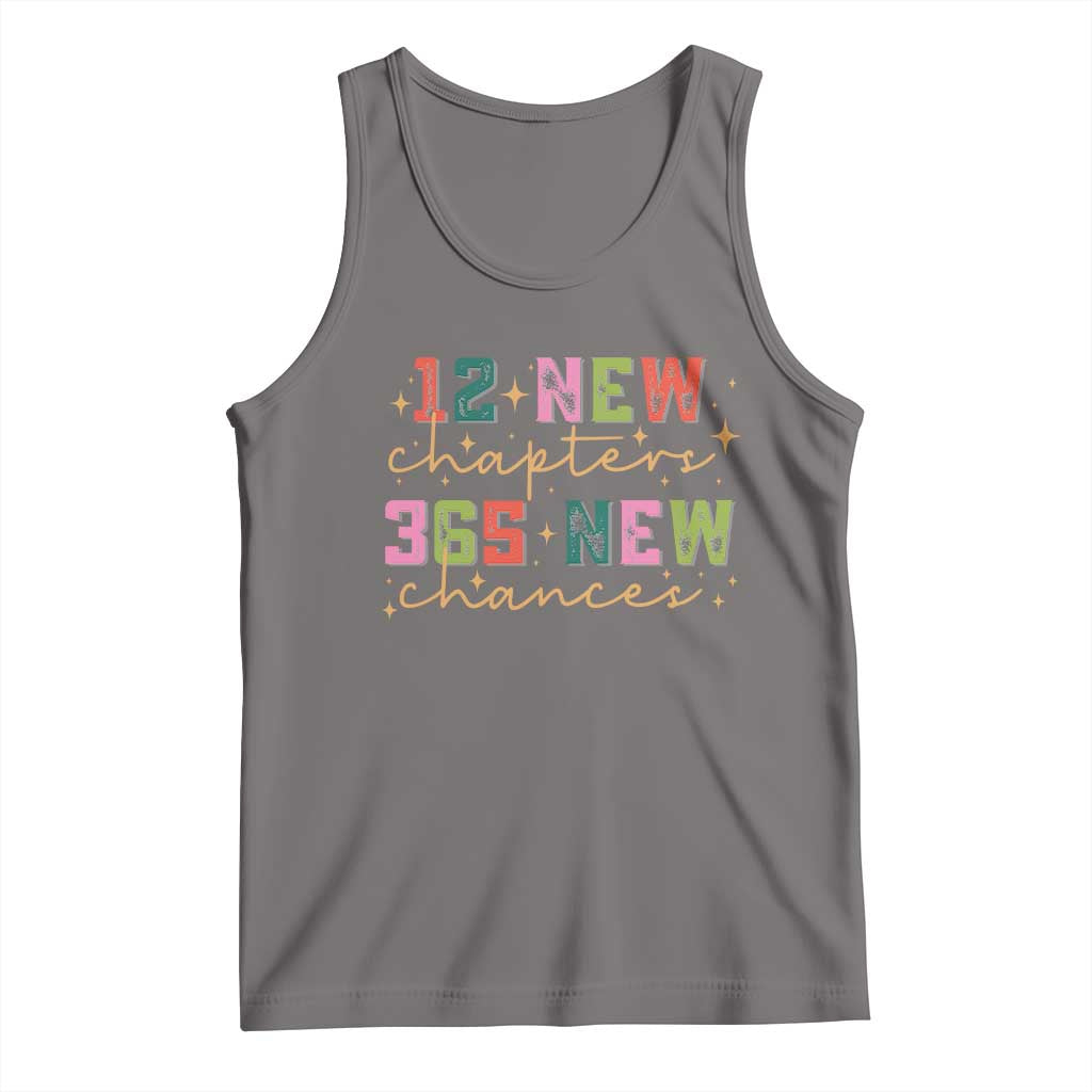 Happy New Year Tank Top 12 New Chapters 365 New Chances TS09 Deep Heather Print Your Wear