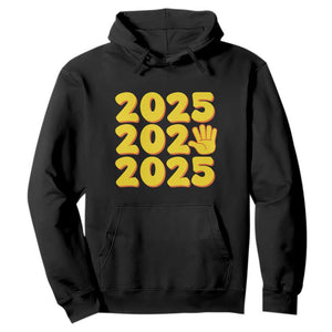 Funny Happy New Year 2025 Hoodie TS09 Black Print Your Wear