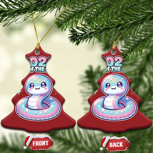 Year Of The Snake 2025 Christmas Ornament Cute Snake Happy New Year TS09 Christmas Tree Red Print Your Wear