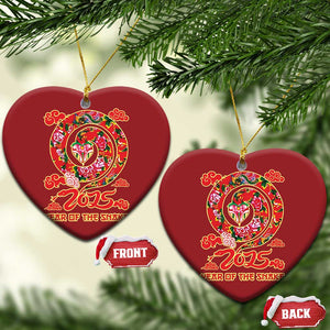 Lunar New Year 2025 Christmas Ornament Year Of The Snake China Traditional TS09 Heart Red Print Your Wear