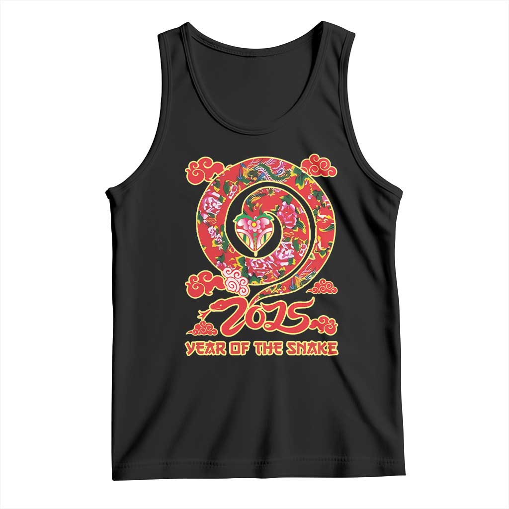 Lunar New Year 2025 Tank Top Year Of The Snake China Traditional TS09 Black Print Your Wear