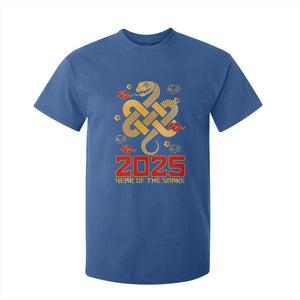 Year Of The Snake 2025 T Shirt For Kid Lunar New Year Chinese Traditional TS09 Royal Blue Print Your Wear