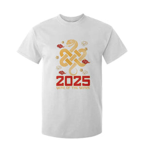 Year Of The Snake 2025 T Shirt For Kid Lunar New Year Chinese Traditional TS09 White Print Your Wear