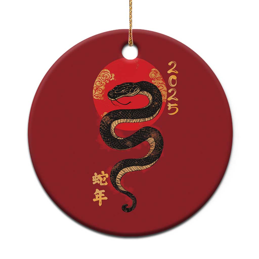 Year Of The Snake 2025 Christmas Ornament Lunar New Year Chinese Snake TS09 Print Your Wear