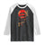 Year Of The Snake 2025 Raglan Shirt Lunar New Year Chinese Snake TS09 Black White Print Your Wear