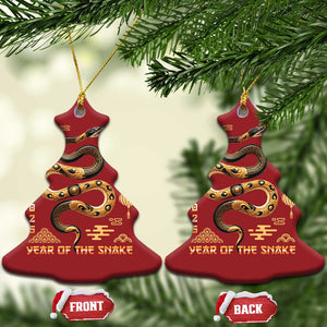 Lunar New Year 2025 Christmas Ornament Year Of The Snake 2025 Chinese China TS09 Christmas Tree Red Print Your Wear