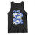 Year Of The Snake 2025 Tank Top Chinese New Year Blue Snake TS09 Black Print Your Wear