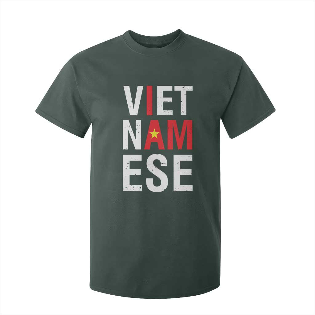 I Am Vietnamese T Shirt For Kid Viet Nam Flag Pride TS09 Dark Forest Green Print Your Wear
