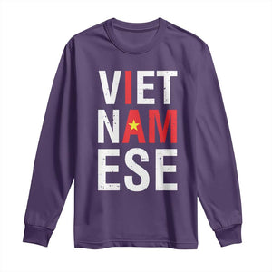 I Am Vietnamese Long Sleeve Shirt Viet Nam Flag Pride TS09 Purple Print Your Wear