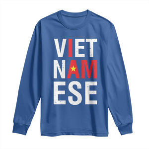 I Am Vietnamese Long Sleeve Shirt Viet Nam Flag Pride TS09 Royal Blue Print Your Wear