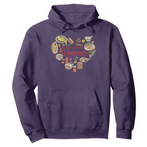 Vietnamese Food Lover Hoodie What To Eat In Vietnam Viet Nam TS09 Purple Print Your Wear