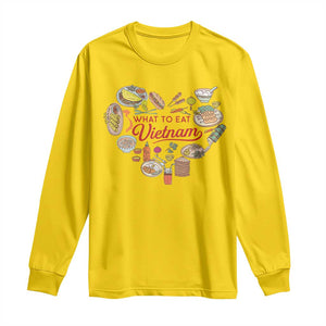 Vietnamese Food Lover Long Sleeve Shirt What To Eat In Vietnam Viet Nam TS09 Daisy Print Your Wear