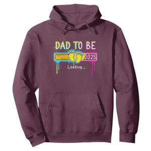 New Dad 2025 Hoodie Loading Dad To Be Est 2025 TS09 Maroon Print Your Wear